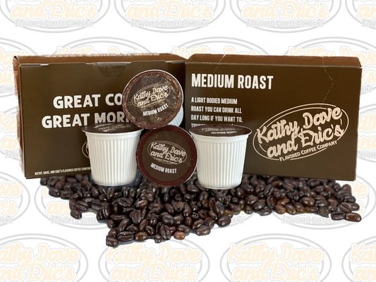 12 Pack- Single Serve Pods, Medium Roast